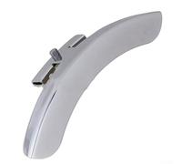 Banjo Armrest for Vintage Banjos, Single Leg Zinc Alloy Rest with Mounting Hardware and Retainer, Polished Mirror Finish, Compatible with Bracket with Rim Hooks