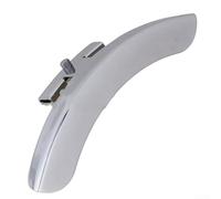 Banjo Armrest Single Leg Replacement Part Zinc Alloy Restorer for Vintage Instruments with Rim Hooks Silver 180mm