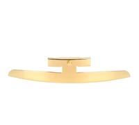 Banjo Armrest, Single - Leg Zinc Alloy Gold Banjo Replacement Part, Polished Mirror Finish Armrest with Mounting Screws for Retro Banjo Models with Dual Rim Hooks