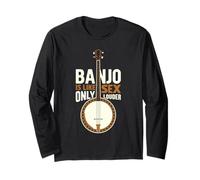 Banjo Bluegrass - Fingerpicking Folk Country Music Banjo Long Sleeve T-Shirt