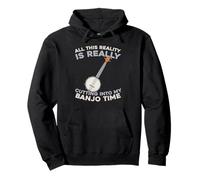 Banjo - Bluegrass Folk Country Music Fingerpicking Banjo Pullover Hoodie