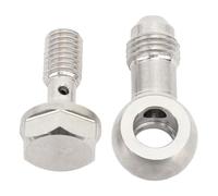 Banjo Bolt Adapter, M8 X 1.25mm to AN4 Banjo Bolt Kit High Bearing Capacity Stainless Steel Fitting with Washer