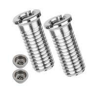 Banjo Bolt for Strainer Basket Valve, M12 x 1.75 x 30 mm, 2 Pieces, Compatible with Blanco InFino 3.5 inch Drain Set, Made of Brass, Standard Thread, Screw Sink Valve Drain in Fino, Replacement Screw