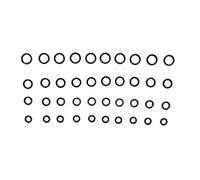 Banjo Bolt Fuel Sealing Washers 40 Pcs 8mm 10mm 12mm 14mm Replacement Fuel Line Seals Plate Washers - Durable Rubber Alloy, Leak - Proof Fit for 2500 3500 5.9L 6.7L Engines