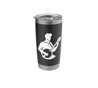 Banjo Boy Drawing for Boys Stainless Steel Insulated Tumbler