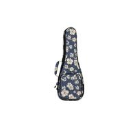 Banjo Case 21/23 26 Inch Hibiscus Flowers Ukulele Gig Bag with 10mm Sponge Padding, Soft 4 Strings Guitar Case(Size 21 inch)