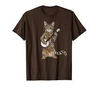 Banjo Cat - Funny Retro Style Bluegrass Tabby Cat T-Shirt
