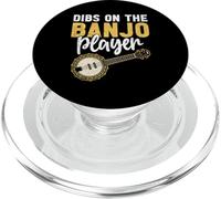 Banjo Dibs On The Banjo Player Funny Banjo Player PopSockets PopGrip for MagSafe