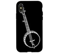 Banjo Drawing Bluegrass Music Case for iPhone X/XS