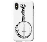 Banjo Drawing Folk Music Case for iPhone X/XS