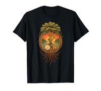 Banjo Fiddle Bluegrass Music Lover Folk Roots T-Shirt