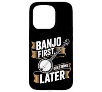 Banjo First Questions Later Bluegrass Banjo Case for iPhone 15 Pro