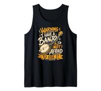 Banjo Guitar Bluegrass Banjolele Tank Top