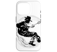 Banjo Guy Drawing Folk Music Case for iPhone 16 Pro