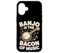 Banjo Is The Bacon Of Music Funny Banjo Player Case for iPhone 16
