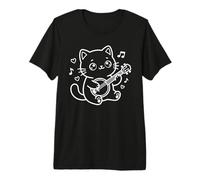 Banjo Kawaii Cat Premium T-Shirt