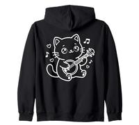 Banjo Kawaii Cat Zip Hoodie