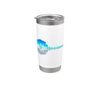 Banjo Lake Shadow Love Reflection Silhouette Bluegrass Folk Stainless Steel Insulated Tumbler