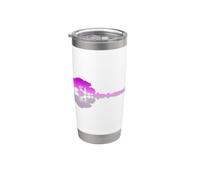 Banjo Lake Shadow Love Reflection Silhouette Folk Bluegrass Stainless Steel Insulated Tumbler