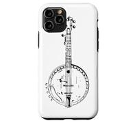 Banjo Line Art Bluegrass Music Case for iPhone 11 Pro