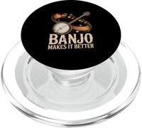 Banjo Makes It Better Bluegrass Music Lover PopSockets PopGrip for MagSafe