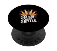 Banjo Makes It Better Country Music Player PopSockets Adhesive PopGrip