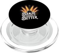 Banjo Makes It Better Country Music Player PopSockets PopGrip for MagSafe