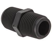Banjo NIP050-SH Polypropylene Pipe Fitting, Short Nipple, Schedule 80, 1/2" NPT Male, 1-3/4" Length