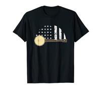 Banjo Open Back Banjo Old Time Clawhammer American Flag T-Shirt