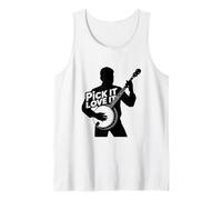 Banjo Pick Love Country Music Folk Bluegrass Banjo Player Tank Top