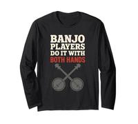 Banjo Player Bluegrass Crew Pluck Life Folk Music Legend Long Sleeve T-Shirt
