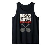 Banjo Player Bluegrass Crew Pluck Life Folk Music Legend Tank Top