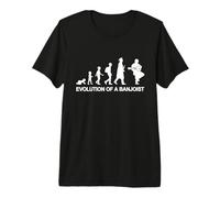 Banjo Player Evolution Banjo Lover Bluegrass Music Premium T-Shirt