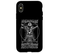 Banjo Player Vitruvian Man Leonardo Da Vinci Country Music Case for iPhone X/XS