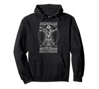 Banjo Player Vitruvian Man Leonardo Da Vinci Country Music Pullover Hoodie