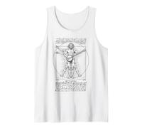 Banjo Player Vitruvian Man Leonardo Da Vinci Country Music Tank Top
