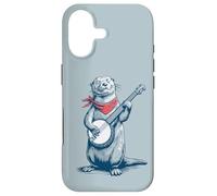 Banjo Playing River Otter Retro Animal Bluegrass Otter Case for iPhone 17