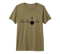 Banjo Pulse Line Banjo Instructor Folk Music Premium T-Shirt