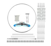 Banjo Repair Kits Adjustable Banjo Hooks And Nut Steel Banjo Tension Hoop Parts Banjo Maintenance Accessories Banjo Round Hook Metal Bracket Silver Supplies Accessories