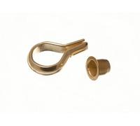 BANJO SHELF FLORENTINE SUPPORT STUD AND SOCKET 6MM EB BRASS PLATED ( 24 of each)