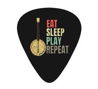 Banjo Silhouette Guitar Picks Plectrums For Guitar Bass 12 Pack