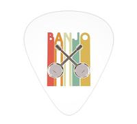 Banjo Silhouette Guitar Picks Plectrums For Guitar Bass 12 Pack