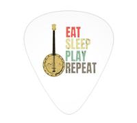 Banjo Silhouette Guitar Picks Plectrums For Guitar Bass 12 Pack