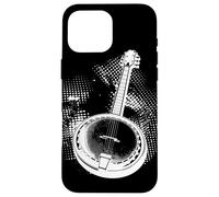 Banjo Sketch Stringed Instrument Case for iPhone 16 Pro Max