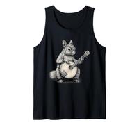 Banjo Squirrel Bluegrass Banjo Player Squirrel Playing Banjo Tank Top