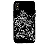 Banjoist One Line Drawing Bluegrass Music Case for iPhone X/XS