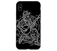 Banjoist One Line Drawing Bluegrass Music Case for iPhone XS Max