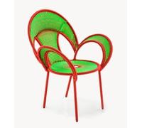 Banjooli Sessel M' Afrique Collection Moroso-Hellgrün / Rot - 001 HELLGRUEN ROT
