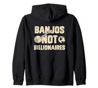 Banjos Not Billionaires Funny Protest Saying Zip Hoodie