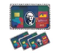 Bank Card Skin Set, Debit Credit Card, Protective Sticker Pack, Bubble Free Cards Decal Cover Set, Anti Scratch Financial Cards Wrap, Durable Identity Protection Accessory for Adults Use